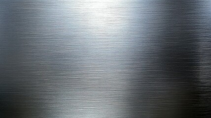 Close-up of a Brushed Metal Surface with a Light Source