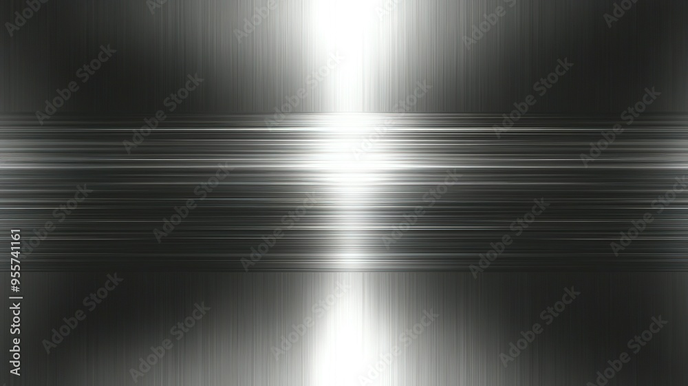 Poster Abstract Metallic Texture with Horizontal Brushed Lines