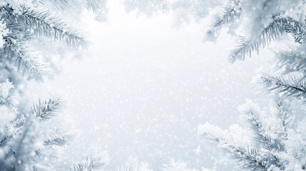 christmas background with branches