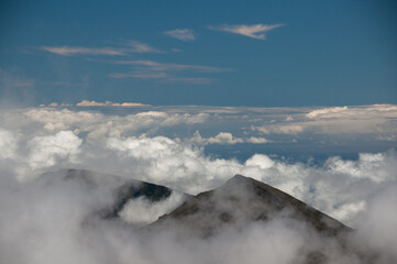 Haleakala National Park Crater with Clouds