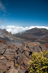Haleakala National Park Crater with Clouds
