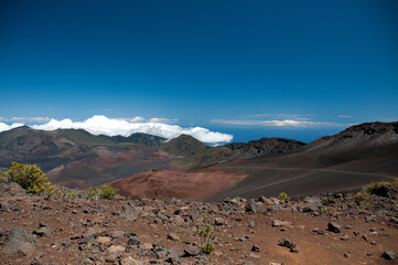 Haleakala National Park Crater with Clouds
