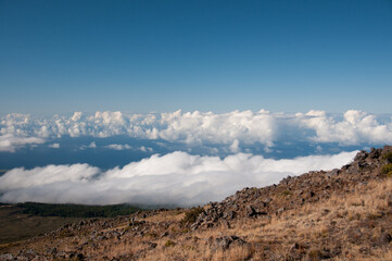 Haleakala National Park Crater with Clouds