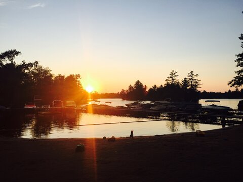 Sunset over lovesick lake