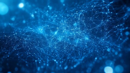 Abstract Blue Network Background