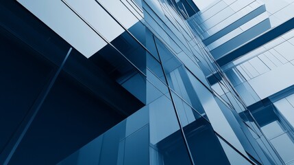 Abstract Blue Architecture