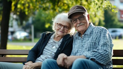 Fototapeta premium Happy Senior Couple Enjoying Time Together