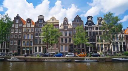 Fototapeta premium Charming Canal Houses of Amsterdam