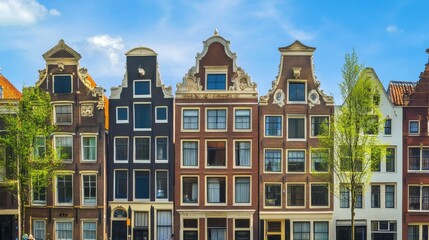 Fototapeta premium Charming Canal Houses of Amsterdam