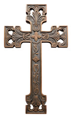 PNG Chistian cross crucifix symbol white background.