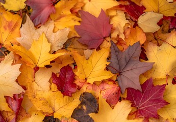 Fototapeta premium autumn leaves background