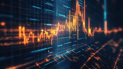 Digital display of interest rates falling rapidly, representing global financial changes