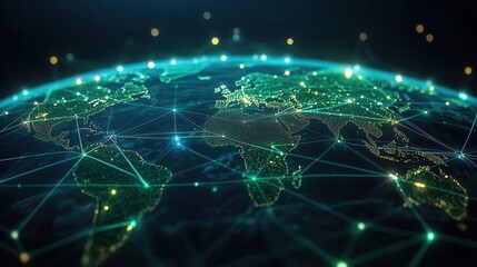Global network of green energy systems interconnecting continents