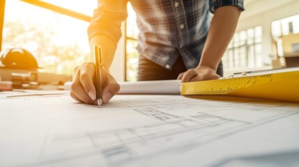 Architectural Drafting in Progress