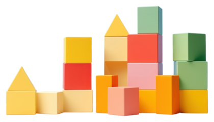 PNG Toy building block construction transparent background