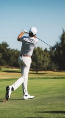 Golfer in Action on the Course