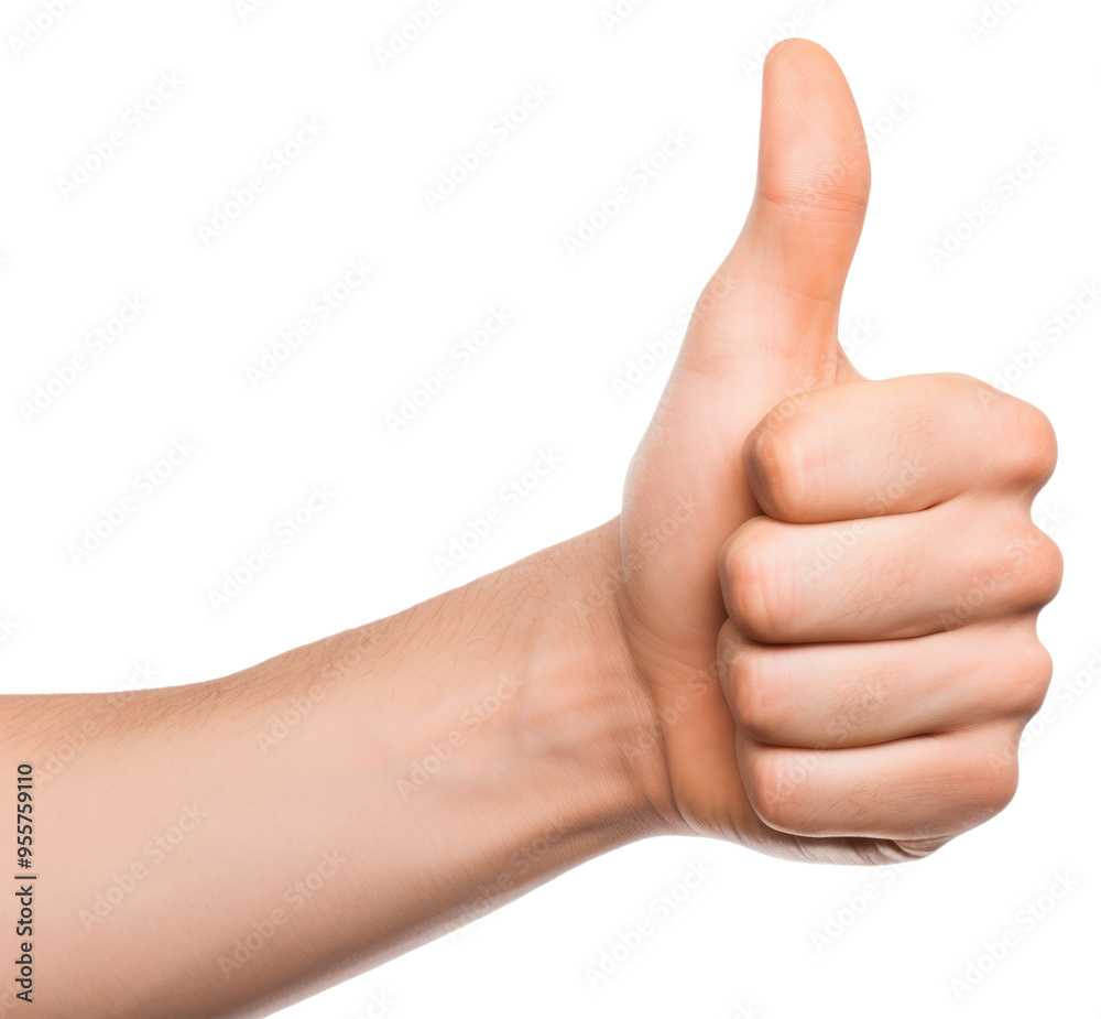 Sticker PNG Happy man hand pointing finger.