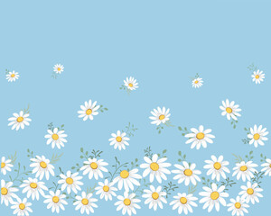 Obraz premium daisy watercolor blues.eps