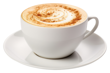 PNG Hot cappuccino coffee saucer latte.