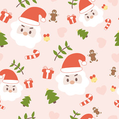 seamless pattern with santa claus