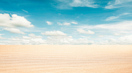 Summer background of sand beach and sunny dat time