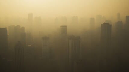 Fototapeta premium Urban Landscape in Haze