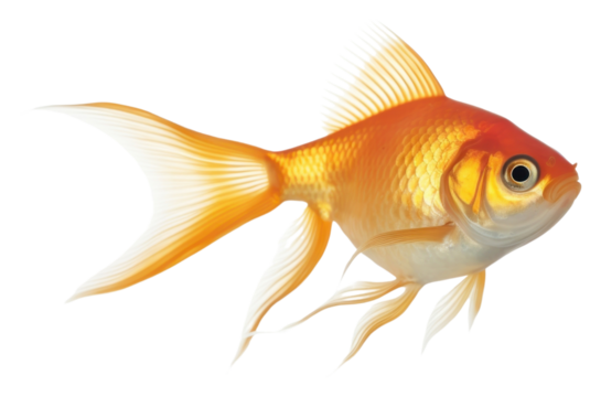 PNG  A gold fish goldfish animal white background.