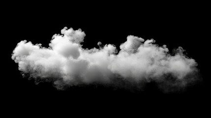 White smoke on black background. Fog texture