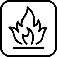 Flammable Warning Icon