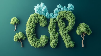 Eco-Friendly Typography in Nature