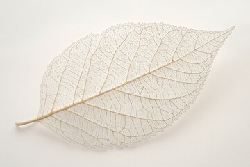 Delicate skeleton leaf with intricate veins