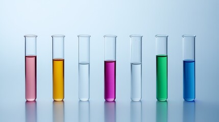 Blank chemistry test tube glass. Chemistry lab glassware