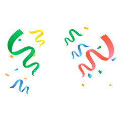 Colorful confetti background for festival decoration illustration