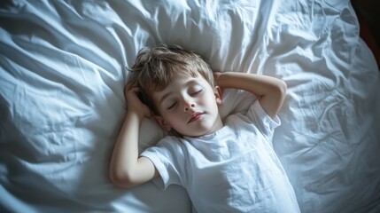 Peaceful Sleep of a Young Boy