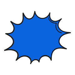 Comic style blank frame background. Cool comic text book design comic text bubble design