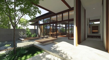 Modern Architectural Design of a Spacious Home
