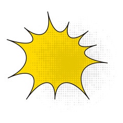 Comic style blank frame background. Cool comic text book design comic text bubble design