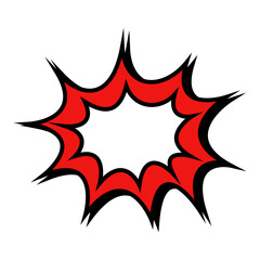 Comic style blank frame background. Cool comic text book design comic text bubble design