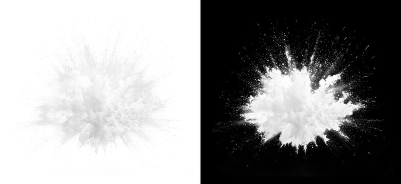 PNG White powder explosion effect