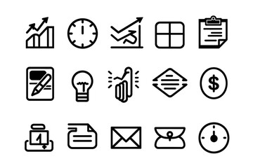 Business Icon, Minimal Simple Logo