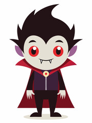 Cute Halloween vampire vector illustration