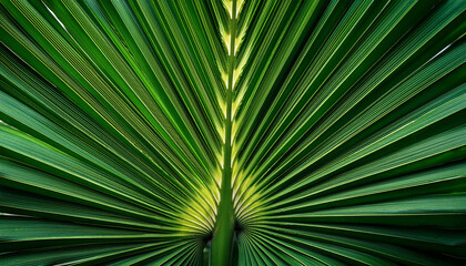 Fototapeta premium palm leaf texture natural tropical green leaf background close up