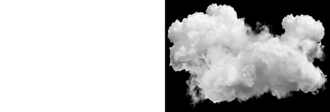 PNG Realistic fluffy cloud overlay