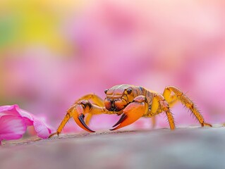 Fototapeta premium Scorpion Isolated on Cute Background