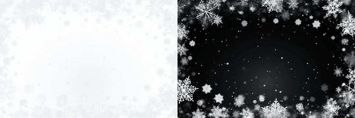 PNG Elegant winter snowflake background