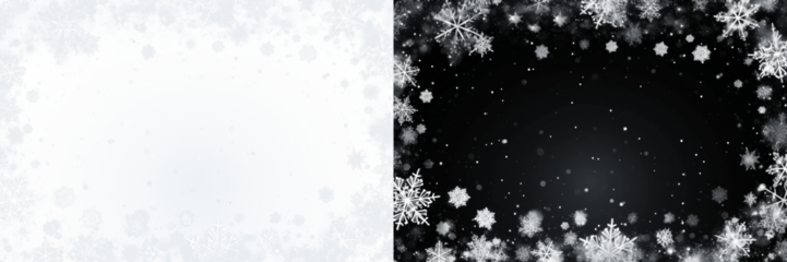 PNG Elegant winter snowflake background