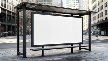 blank billboard on the street