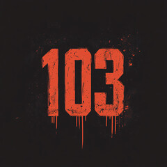 103rd anniversary celebration design
