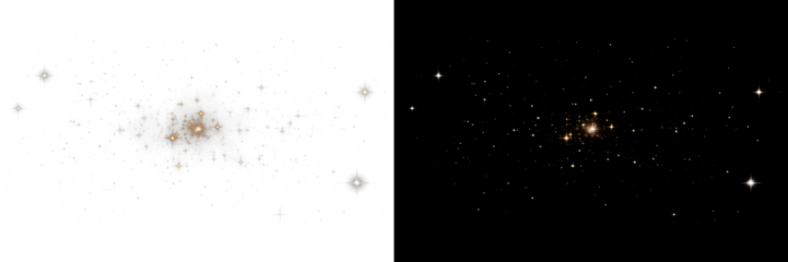 PNG Starry night sky galaxy cluster