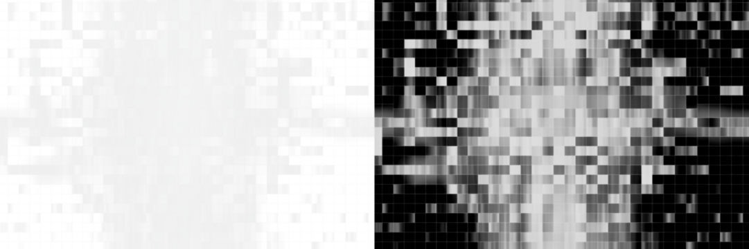 PNG Abstract pixelated black white pattern